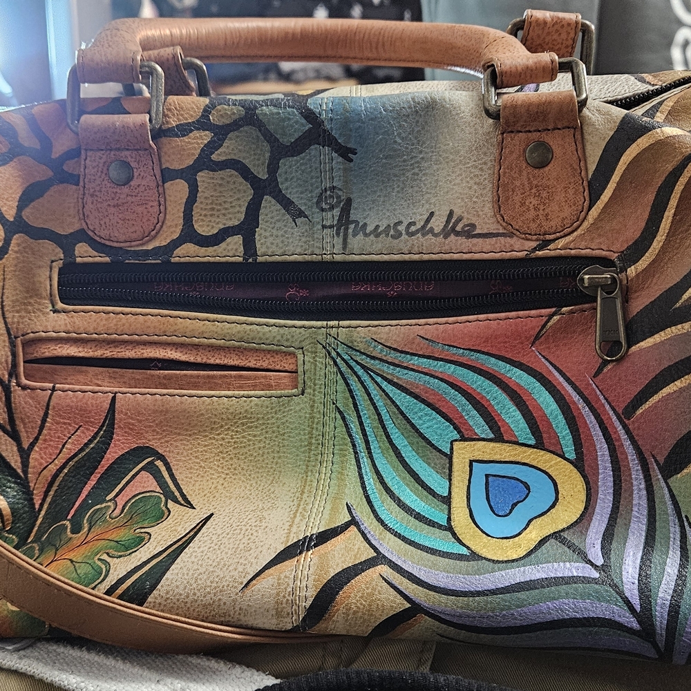 Anuschka Artistic Multicolor Satchel